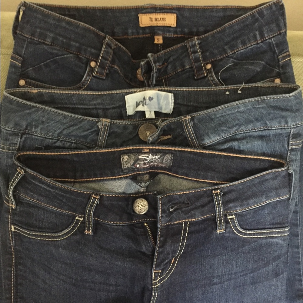 Women’s silver skinny jeans!